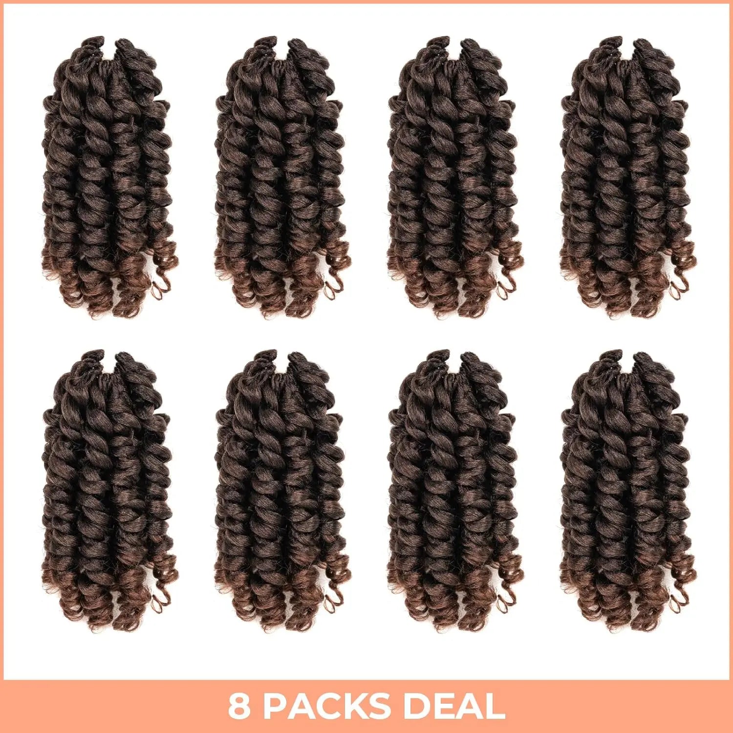 ( US ONLY) FAST SHIPPING WC | Toyotress® Wand Curl Crochet Hair - 6 Packs Jet Black Jamaican Bounce Crochet Hair, Short Bob Curly Crochet Braids Bouncy Curls Synthetic Braiding Hair Extensions Toyotress